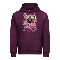 Mauve Wine Pink Christmas Truck Gnome Urban Hoodie - FaDigitalArtStudio