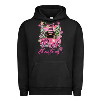 Pigment Black Pink Christmas Truck Gnome Urban Hoodie - FaDigitalArtStudio