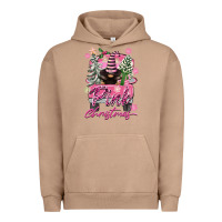 Pigment Burro Pink Christmas Truck Gnome Urban Hoodie - FaDigitalArtStudio