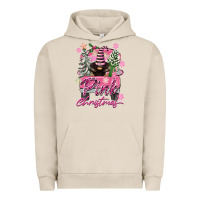 Pigment French Oak Pink Christmas Truck Gnome Urban Hoodie - FaDigitalArtStudio
