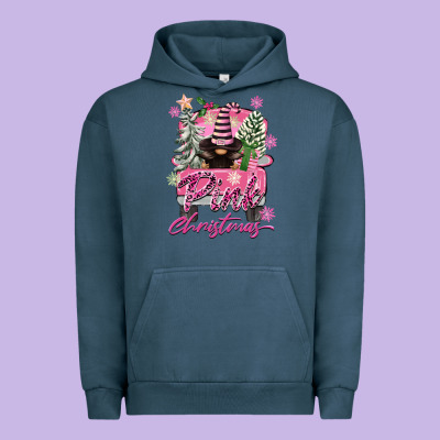Pink Christmas Truck Gnome Urban Hoodie Designed By Fadigitalartstudio