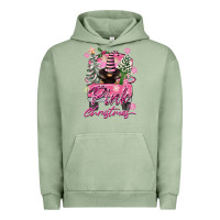 Pigment Oil Green Pink Christmas Truck Gnome Urban Hoodie - FaDigitalArtStudio