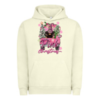 Pigment Pistachio Pink Christmas Truck Gnome Urban Hoodie - FaDigitalArtStudio