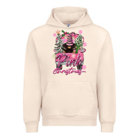 Sandshell Pink Christmas Truck Gnome Urban Hoodie - FaDigitalArtStudio