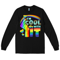 Black Lgbtq İ'm Cool With İt Long Sleeve Tee - BundleAndBundleShop