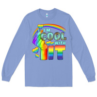Colony Blue Lgbtq İ'm Cool With İt Long Sleeve Tee - BundleAndBundleShop