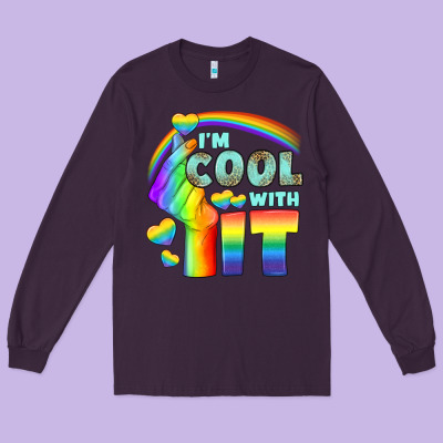 Lgbtq İ'm Cool With İt Long Sleeve Tee Designed By Bundleandbundleshop