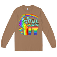 Toasted Coconut Lgbtq İ'm Cool With İt Long Sleeve Tee - BundleAndBundleShop