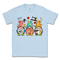 Dusty Blue crafter gnomies Classic Tee - NancyCooperArtShop