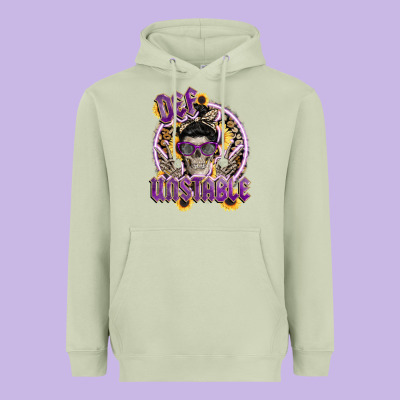 Def Unstable Heavyweight Hoodie Designed By Cowgirlartshop