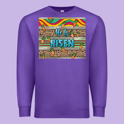 He Is Risen Tumbler Easter Day Premium Sweatshirt Designed By Howdyjamesfarm