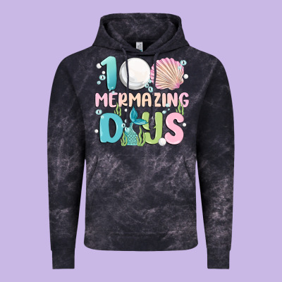 100 Mermazing Days Vintage Hoodie Designed By Maliassmallbusiness