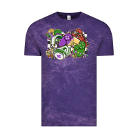 Cloud Purple gamer mardi gras game controller Vintage Tee - MaliasSmallBusiness