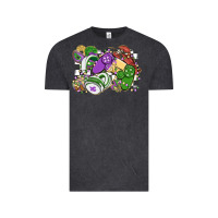 Vintage Black gamer mardi gras game controller Vintage Tee - MaliasSmallBusiness