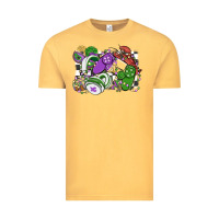 Vintage Mustard gamer mardi gras game controller Vintage Tee - MaliasSmallBusiness