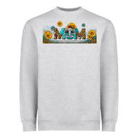 Heather Grey american football mom libbey glass Heavyweight Sweatshirt - BundleAndBundleShop