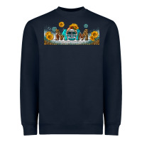 Navy american football mom libbey glass Heavyweight Sweatshirt - BundleAndBundleShop
