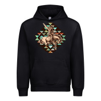 Black Aztec symbol rodeo Urban Hoodie - FaDigitalArtStudio