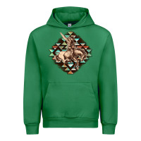 Emerald Aztec symbol rodeo Urban Hoodie - FaDigitalArtStudio