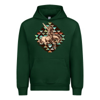 Forest Green Aztec symbol rodeo Urban Hoodie - FaDigitalArtStudio