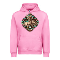 Fuchsia Pink Aztec symbol rodeo Urban Hoodie - FaDigitalArtStudio