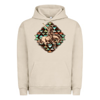 Pigment French Oak Aztec symbol rodeo Urban Hoodie - FaDigitalArtStudio