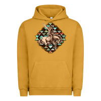 Pigment Peanut Butter Aztec symbol rodeo Urban Hoodie - FaDigitalArtStudio