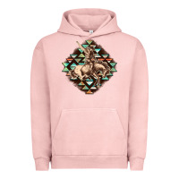 Pigment Salmon Aztec symbol rodeo Urban Hoodie - FaDigitalArtStudio