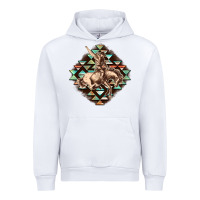 White Aztec symbol rodeo Urban Hoodie - FaDigitalArtStudio