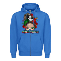 True Royal Mexicana messy bun Zipper Hoodie - NancyCooperArtShop