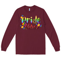 Burgundy Pride Vibes LGBTQ Long Sleeve Tee - BundleAndBundleShop
