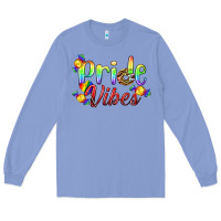 Colony Blue Pride Vibes LGBTQ Long Sleeve Tee - BundleAndBundleShop