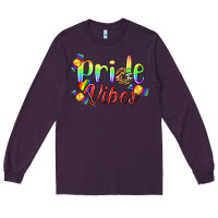 Plum Pride Vibes LGBTQ Long Sleeve Tee - BundleAndBundleShop