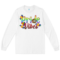 White Pride Vibes LGBTQ Long Sleeve Tee - BundleAndBundleShop