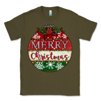 Army Green merry christmas Classic Tee - CowhideDigitalArt