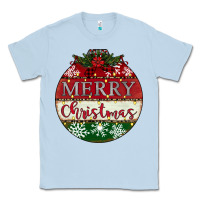 Dusty Blue merry christmas Classic Tee - CowhideDigitalArt