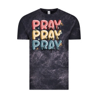 Cloud Black pray on it pray over it pray through it Vintage Tee - MaliasSmallBusiness