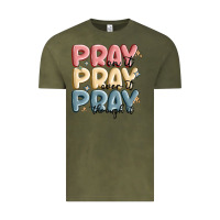 Vintage Olive pray on it pray over it pray through it Vintage Tee - MaliasSmallBusiness