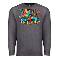 Charcoal Heather Love needs no words Premium Sweatshirt - CowGirlArtShop