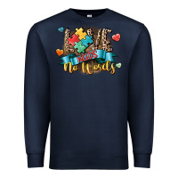 Navy Love needs no words Premium Sweatshirt - CowGirlArtShop