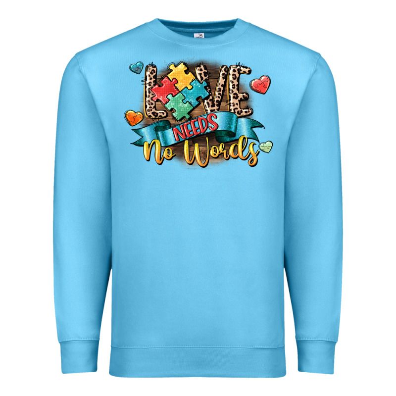 Love Needs No Words Premium Sweatshirt by CowGirlArtShop | Teevron