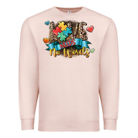 Pale Pink Love needs no words Premium Sweatshirt - CowGirlArtShop