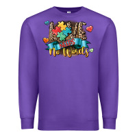 Purple Love needs no words Premium Sweatshirt - CowGirlArtShop