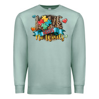 Seafoam Love needs no words Premium Sweatshirt - CowGirlArtShop