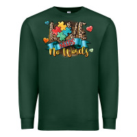 Sports Green Love needs no words Premium Sweatshirt - CowGirlArtShop