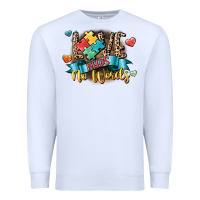 White Love needs no words Premium Sweatshirt - CowGirlArtShop