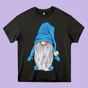 Winter Gnome Heavy Core Tee Designed By Jahusdesignshop