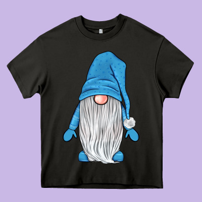 Winter Gnome Heavy Core Tee Designed By Jahusdesignshop
