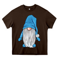 Chocolate Brown winter gnome Heavy Core Tee - JahusDesignShop