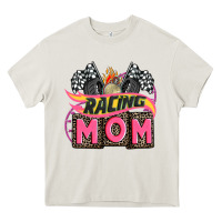 Cream racing mom with racing oto equipment Heavy Core Tee - AdoDesignShop